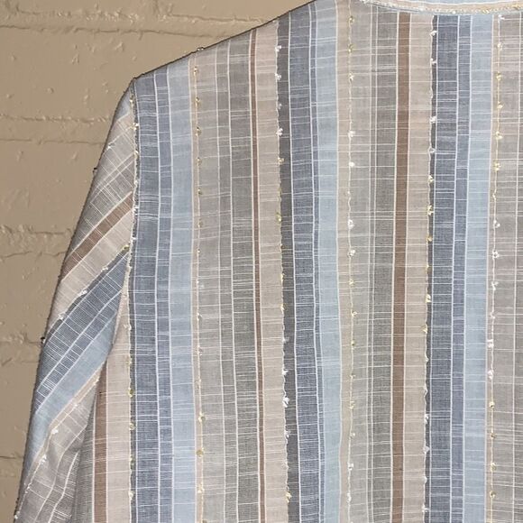 Alfred Dunner Blue Cotton Button Down. Size 10 - Picture 10 of 14